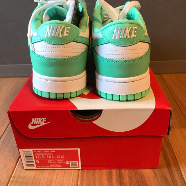 新品 NIKE WMNS DUNK LOW GREEN GLOW 27.5cm