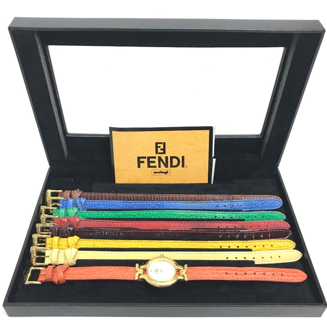 フェンディ FENDI チェンジベルト 8色 640L 替えベルト付き 腕時計 SS