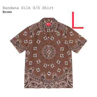 シュプリーム(Supreme)の新品 L Supreme Bandana Silk Shirt Brown(シャツ)
