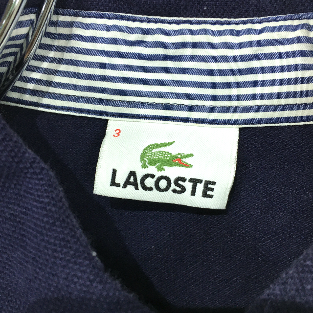 LACOSTE(ラコステ)の〇人気☆ラコステ☆S☆ネイビー☆七分袖☆ワニロゴ刺繍☆K12〇 メンズのトップス(Tシャツ/カットソー(七分/長袖))の商品写真