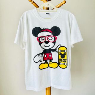 ディズニー(Disney)のミッキーマウス スケートボード Tシャツ M ゆったり(Tシャツ/カットソー(半袖/袖なし))