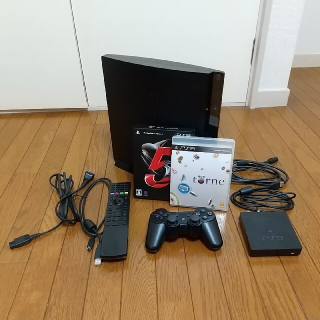 PlayStation3(プレイステーション3)のPlaystation3本体、torne、GT5等付属 中古品 エンタメ/ホビーのゲームソフト/ゲーム機本体(家庭用ゲーム機本体)の商品写真