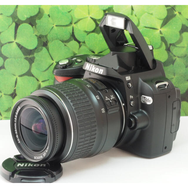 美品】スマホへ転送も可能⭐️一眼入門向け Nikon D40レンズセット-
