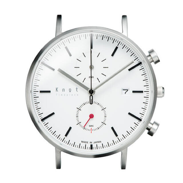 KNOT(ノット)のKnot腕時計「AC-39 クロノグラフ」皮バンド×2セット メンズの時計(腕時計(アナログ))の商品写真