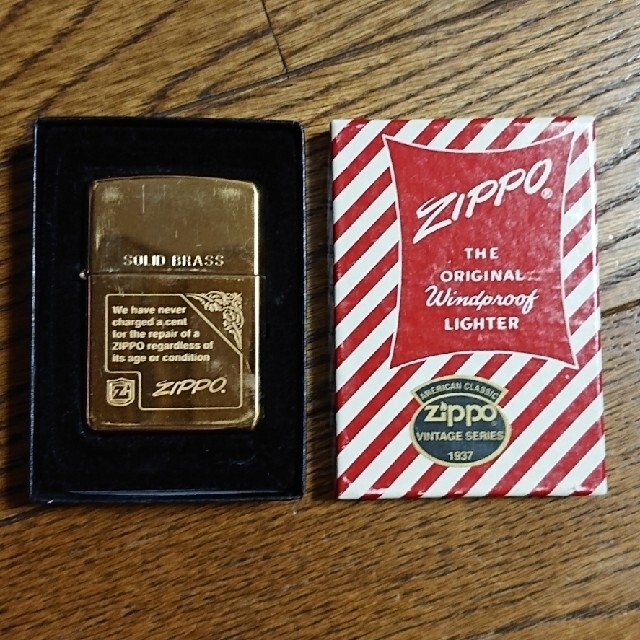 ZIPPO(ジッポー)のおかか様専用  ZIPPO ソリッドブラス メンズのファッション小物(タバコグッズ)の商品写真