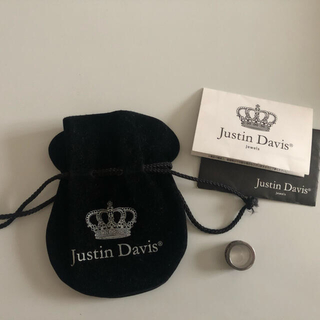 ジャスティンデイビス(Justin Davis)のJustin Davis クラウンリング Sサイズ 黒 ジャスティンデイビス(リング(指輪))