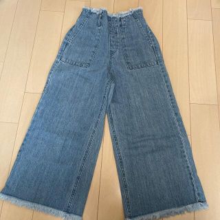 エムピーエス(MPS)のMPS  ワイドデニムパンツ　140(パンツ/スパッツ)