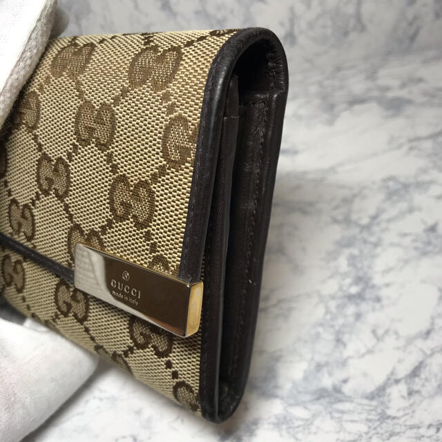 販売業者 GUCCI グッチ　キャンバス　長財布