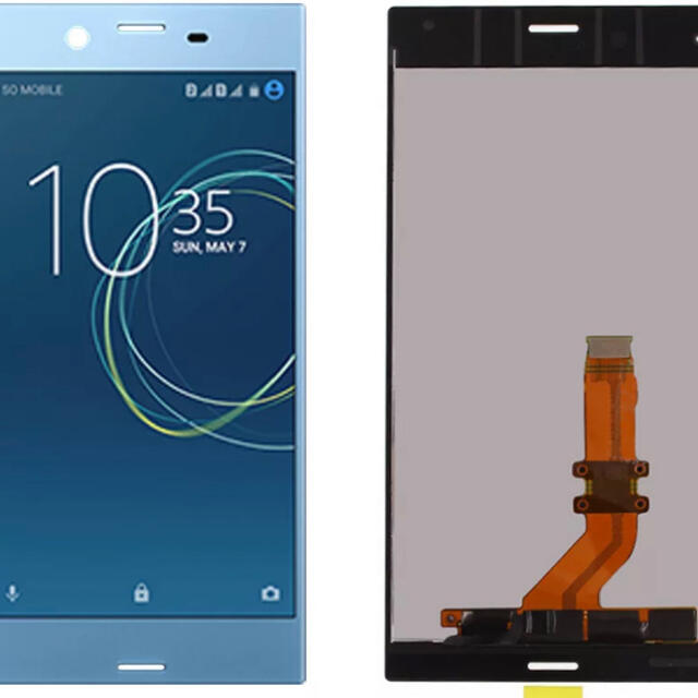 Xperia(エクスペリア)のXperia XZs フロントパネル スマホ/家電/カメラのスマートフォン/携帯電話(その他)の商品写真