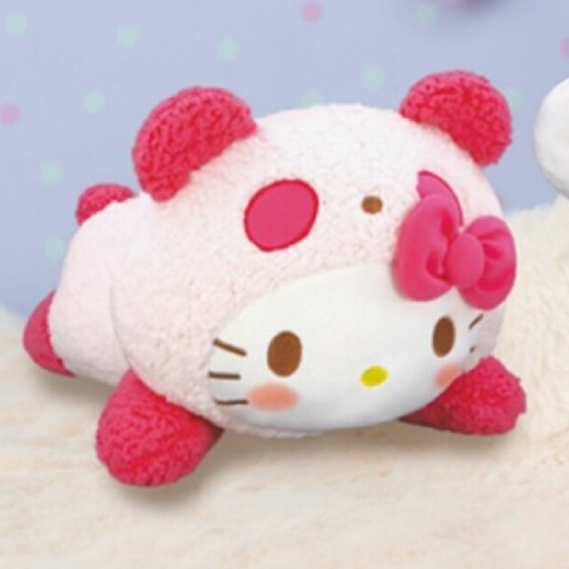 ハローキティ - ハローキティ もこもこパンダぬいぐるみ BIGの ハローキティ - ハローキティ もこもこパンダぬいぐるみ BIGの