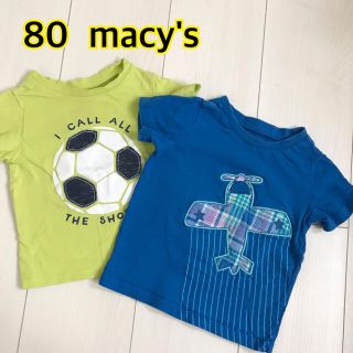 カーターズ(carter's)のMacy's☆80☆サッカーボール☆飛行機☆Tシャツ２枚セット(Ｔシャツ)