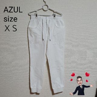 アズールバイマウジー(AZUL by moussy)のアズール AZUL パンツ ゴーデュロイ 白 XS(デニム/ジーンズ)