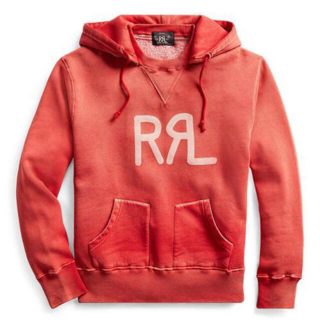 RRL(ダブルアールエル)の新品*RRL*ロゴ フリース フーディ*M*　ダブルアールエル メンズのトップス(パーカー)の商品写真