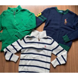 ポロラルフローレン(POLO RALPH LAUREN)の最終値下げ！130cm ラルフローレン  ニット セーター 3枚セット(ニット)