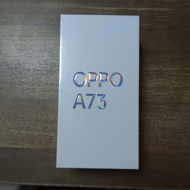 OPPO(オッポ)のOPPO　A73 ネービーブルー　新品　未開封 スマホ/家電/カメラのスマートフォン/携帯電話(スマートフォン本体)の商品写真