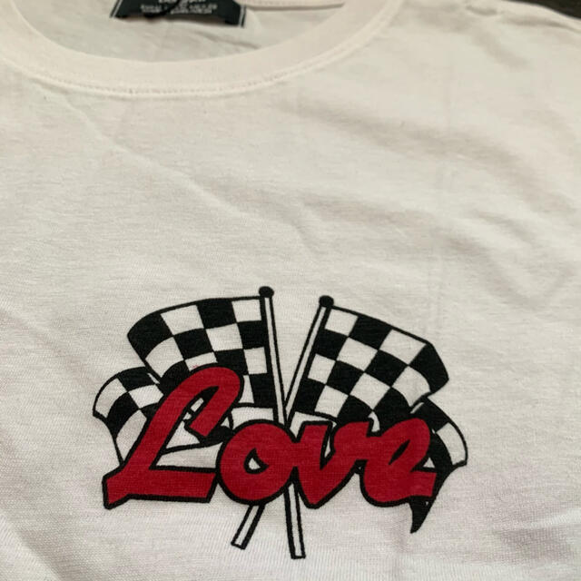 Bershka(ベルシュカ)の新品未使用タグ付♡LoveオーバーサイズTシャツ レディースのトップス(Tシャツ(半袖/袖なし))の商品写真