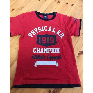 チャンピオン(Champion)のぶんぶん様専用　チャンピオン T シャツ　赤　140 トップス　半袖(Tシャツ/カットソー)