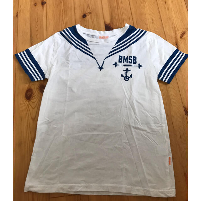 BEAMS BOY(ビームスボーイ)のビームス　ボーイ　T シャツ　セーラー　マリン　白　ブルー　140 キッズ/ベビー/マタニティのキッズ服男の子用(90cm~)(Tシャツ/カットソー)の商品写真