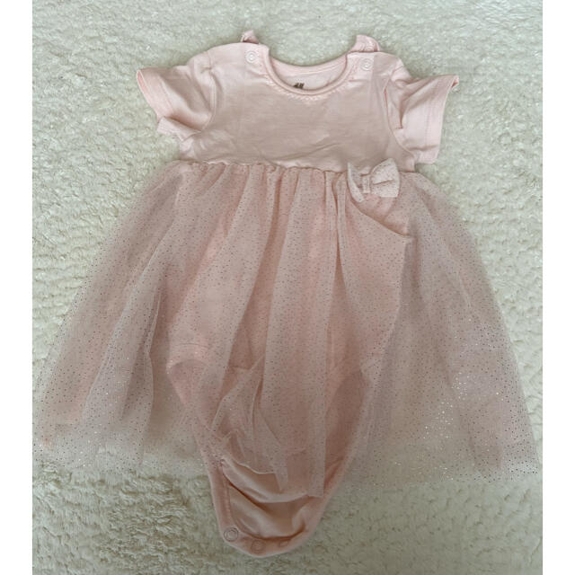 H&M(エイチアンドエム)のベビードレス　ワンピース キッズ/ベビー/マタニティのベビー服(~85cm)(ロンパース)の商品写真