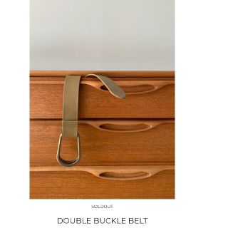 ステュディオス(STUDIOUS)のCLANE クラネDOUBLE BUCKLE BELT(ベルト)