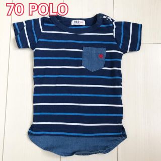 ポロラルフローレン(POLO RALPH LAUREN)の70☆POLOボーダー半袖Tシャツネイビーポロベビー(Ｔシャツ)