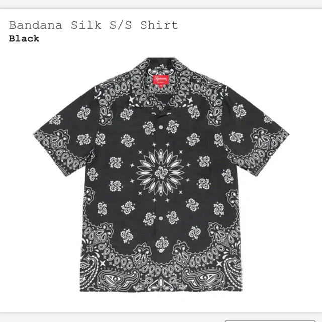 Supreme Bandana Silk S/S Shirt Mサイズ