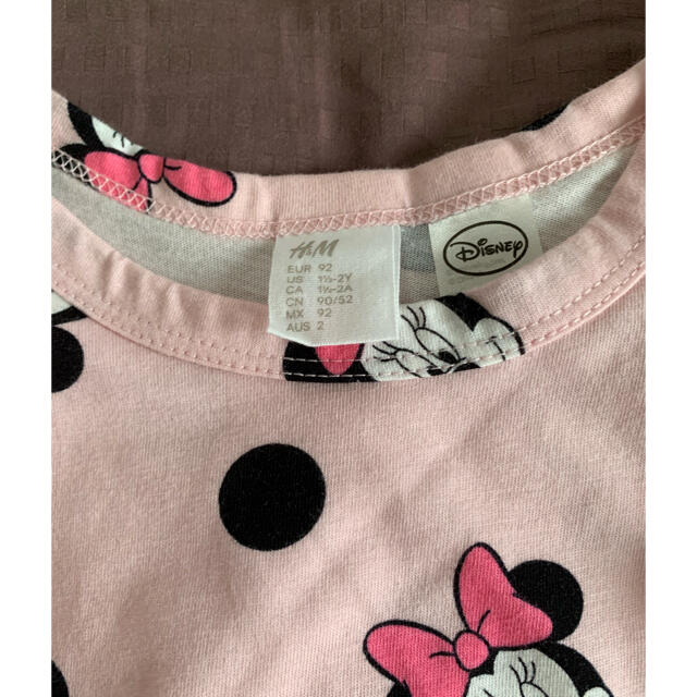 H&M(エイチアンドエム)のミニーワンピース キッズ/ベビー/マタニティのキッズ服女の子用(90cm~)(ワンピース)の商品写真