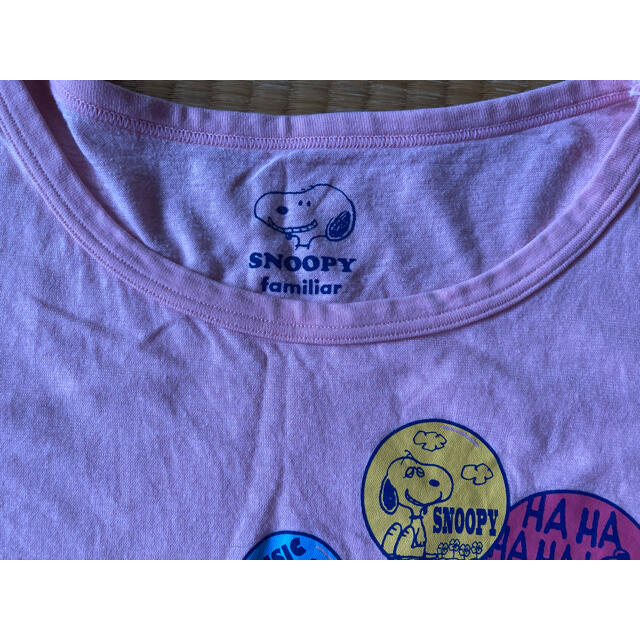 familiar(ファミリア)のfamiliar SNOOPY 半袖Tシャツ キッズ/ベビー/マタニティのキッズ服女の子用(90cm~)(Tシャツ/カットソー)の商品写真