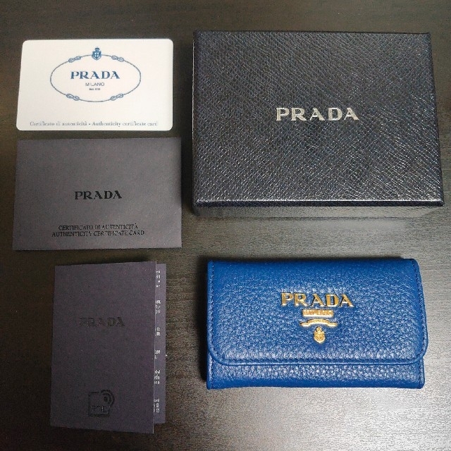 本場イタリア買付☆PRADA ☆キーケース ブラック 新品、未使用 | www