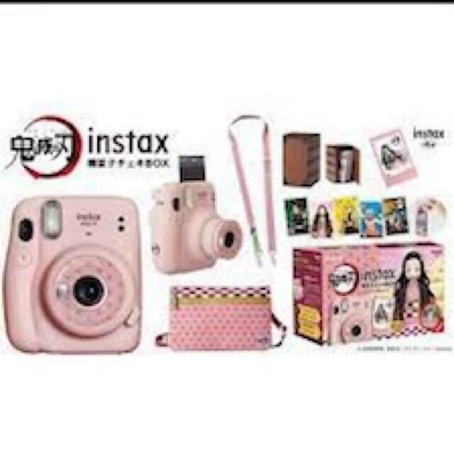 富士フイルム(フジフイルム)の限定品！ instax mini 11 鬼滅の刃 禰豆子チェキBOX 未使用新品 スマホ/家電/カメラのカメラ(フィルムカメラ)の商品写真