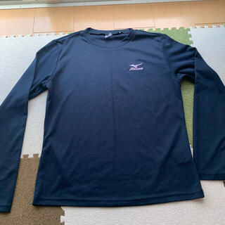 ミズノ(MIZUNO)のミズノ、スポーツTシャツ、紺色(Tシャツ(長袖/七分))
