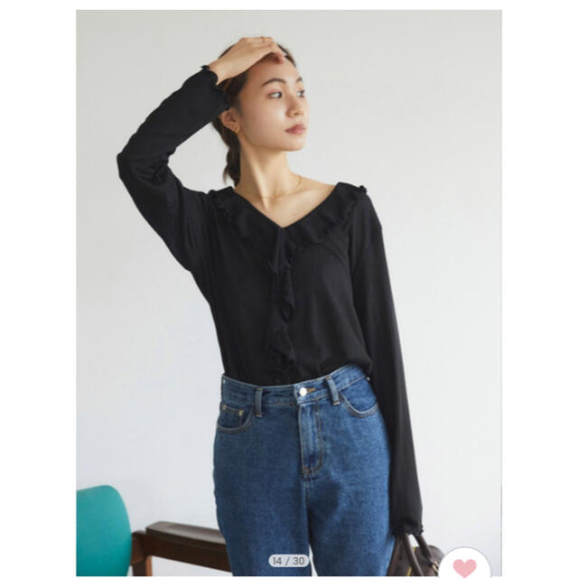 FRAY I.D(フレイアイディー)のRANDEBOO Frill melt top レディースのトップス(カットソー(長袖/七分))の商品写真