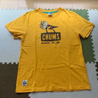 チャムス(CHUMS)のチャムス、ロゴTシャツ、黄色(Tシャツ/カットソー(半袖/袖なし))