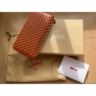 クリスチャンルブタン(Christian Louboutin)のルブタン　長財布　オレンジ×ゴールド(長財布)