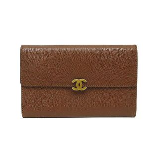 シャネル(CHANEL)のシャネル　茶色　長財布　CHANEL ブラウン　ヴィンテージ(財布)