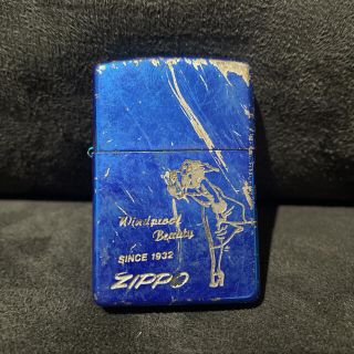 ジッポー(ZIPPO)のウェンディ コーティングブルー Zippo(タバコグッズ)