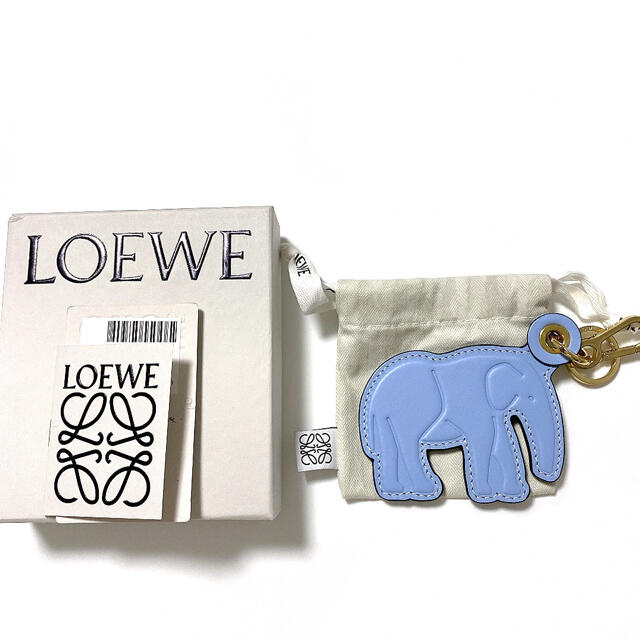 ロエベ LOEWE レザー チャーム キーホルダー アニマル エレファント ゾウ