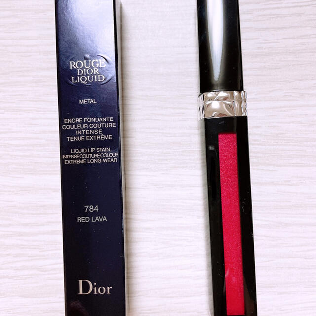 Christian Dior(クリスチャンディオール)の新品未使用　ROUGE Dior LIQUID 784 RED LAVA コスメ/美容のベースメイク/化粧品(リップグロス)の商品写真