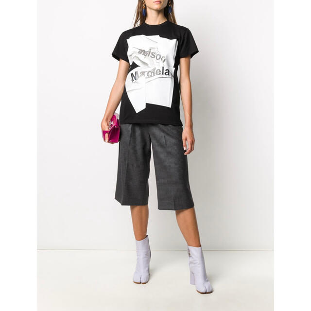 Maison Martin Margiela(マルタンマルジェラ)のメゾンマルジェラ　Tシャツ　ブラック　S レディースのトップス(Tシャツ(半袖/袖なし))の商品写真