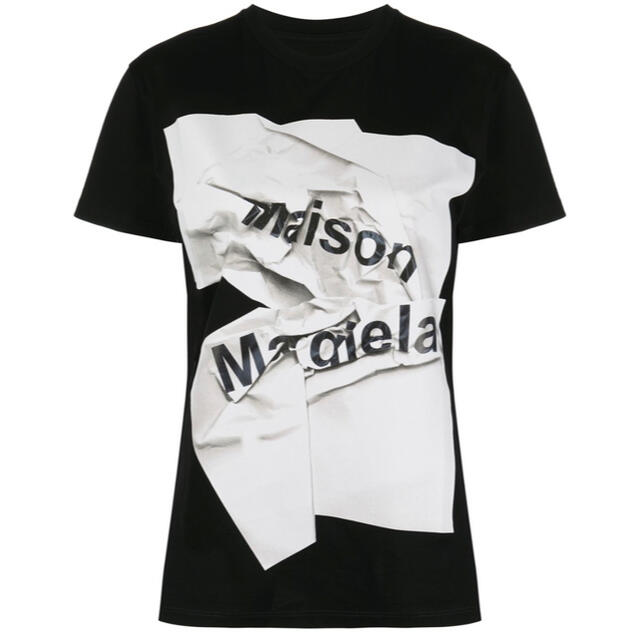 Maison Martin Margiela(マルタンマルジェラ)のメゾンマルジェラ　Tシャツ　ブラック　S レディースのトップス(Tシャツ(半袖/袖なし))の商品写真