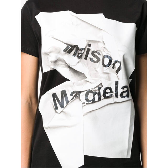 Maison Martin Margiela(マルタンマルジェラ)のメゾンマルジェラ　Tシャツ　ブラック　S レディースのトップス(Tシャツ(半袖/袖なし))の商品写真