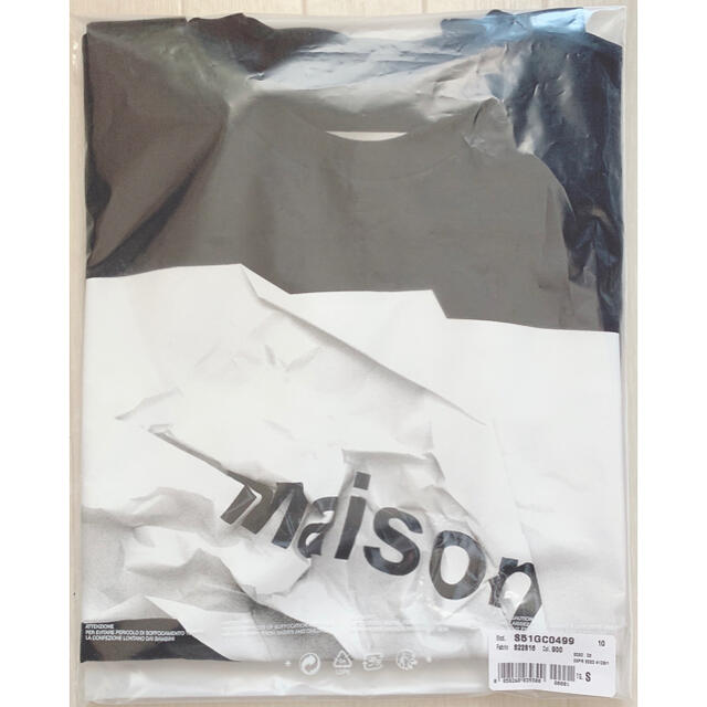 Maison Martin Margiela(マルタンマルジェラ)のメゾンマルジェラ　Tシャツ　ブラック　S レディースのトップス(Tシャツ(半袖/袖なし))の商品写真