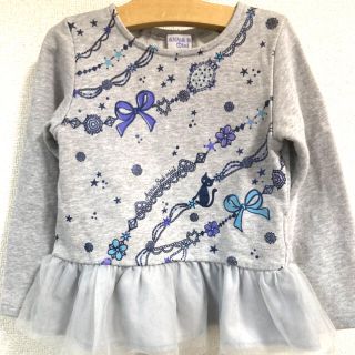 アナスイミニ(ANNA SUI mini)のアナスイミニ♡チュールフリルトレーナー(Tシャツ/カットソー)