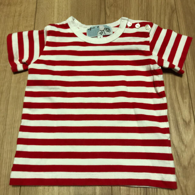 agnes b.(アニエスベー)のアニエスベー　ボーダーT キッズ/ベビー/マタニティのベビー服(~85cm)(Ｔシャツ)の商品写真