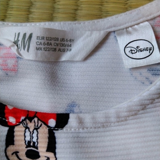 H&M(エイチアンドエム)のH&M　ガールズ　ワンピース　ミニーマウス　Disney　130 キッズ/ベビー/マタニティのキッズ服女の子用(90cm~)(ワンピース)の商品写真