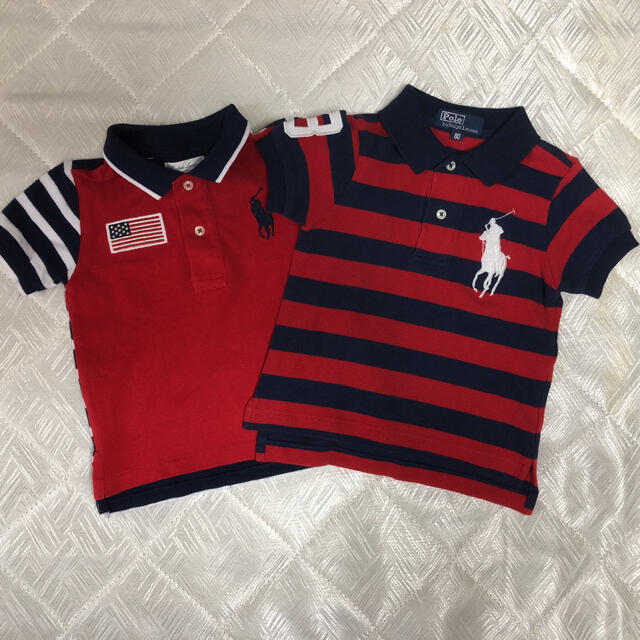 POLO RALPH LAUREN(ポロラルフローレン)の【セット売り】 ラルフローレン ポロラルフローレン ポロシャツ キッズ キッズ/ベビー/マタニティのベビー服(~85cm)(シャツ/カットソー)の商品写真