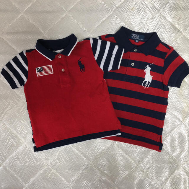 POLO RALPH LAUREN(ポロラルフローレン)の【セット売り】 ラルフローレン ポロラルフローレン ポロシャツ キッズ キッズ/ベビー/マタニティのベビー服(~85cm)(シャツ/カットソー)の商品写真