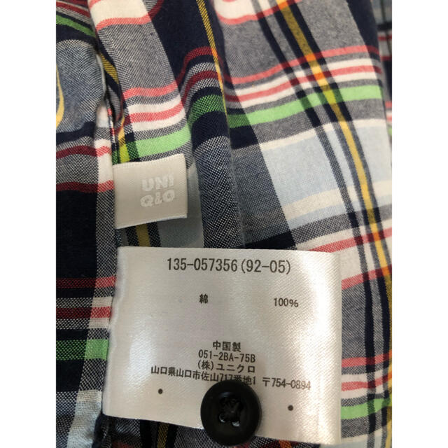 UNIQLO(ユニクロ)の【UNIQLO】ユニクロ　半袖　チェック　シャツ　140cm   キッズ/ベビー/マタニティのキッズ服男の子用(90cm~)(ブラウス)の商品写真