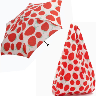 マリメッコ(marimekko)のmarimekko マリメッコ　マンシッカ　スマートバッグ＋折りたたみ傘(傘)