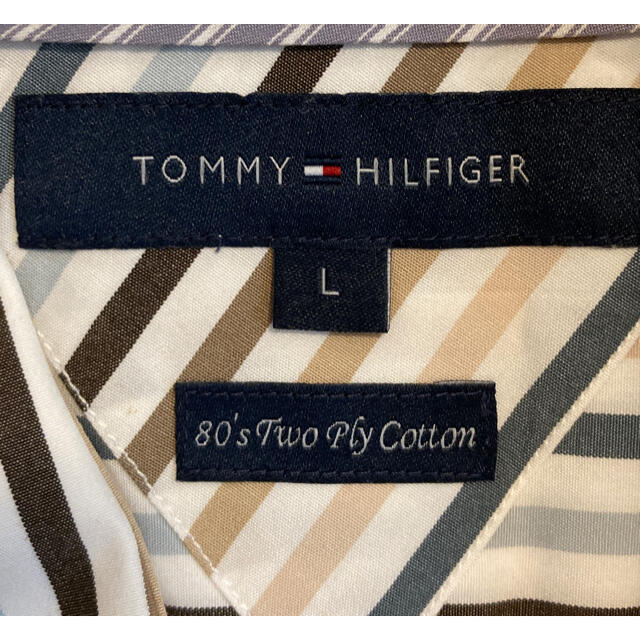 TOMMY HILFIGER(トミーヒルフィガー)の【美品】TOMMY HILFIGER  ストライプシャツ メンズのトップス(シャツ)の商品写真